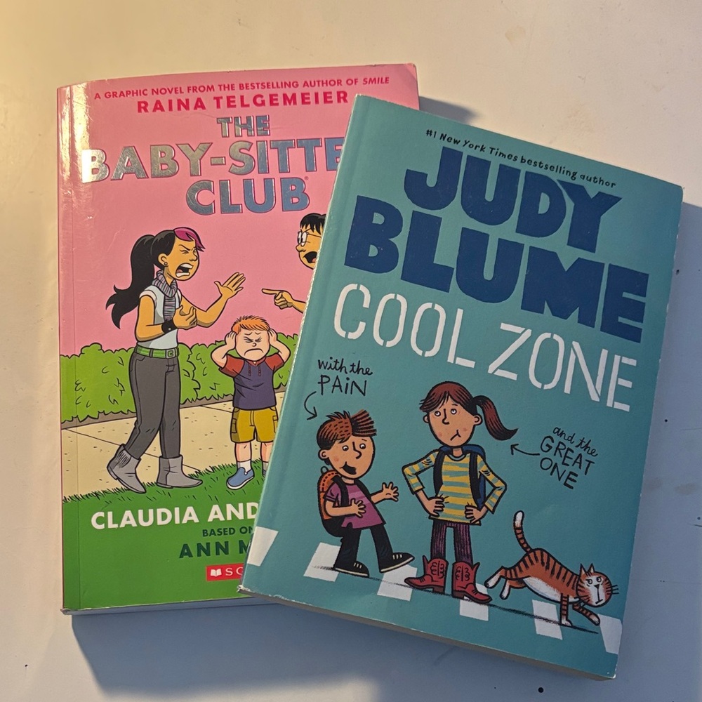 Judy Blume and babysitters club graphic novels